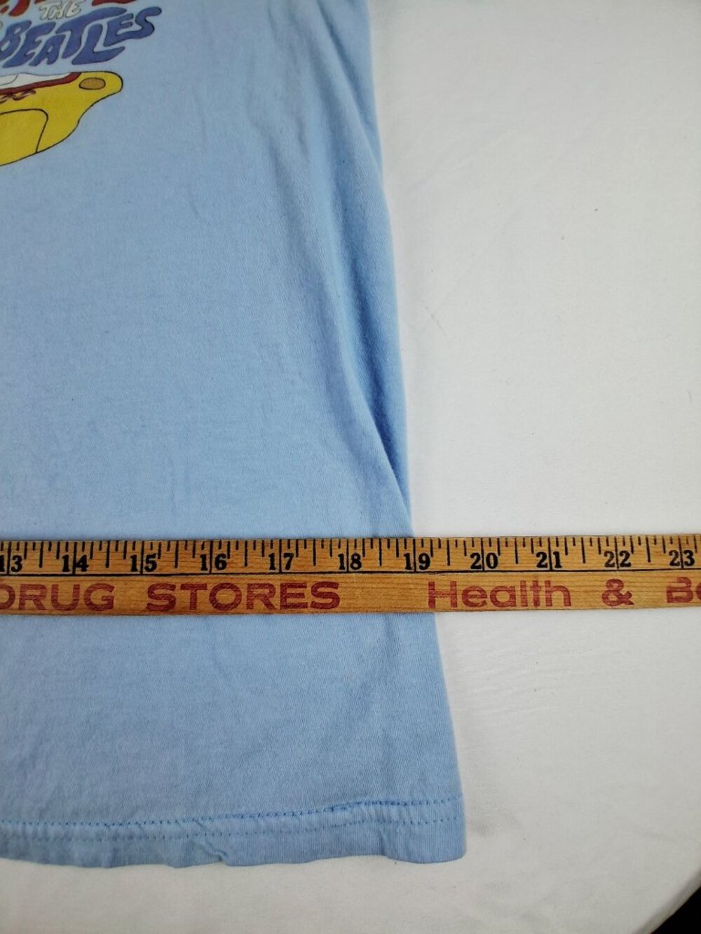 The Beatles Yellow Submarine Graphic T-Shirt Blue Medium Retro Band Tee - Picture 6 of 9